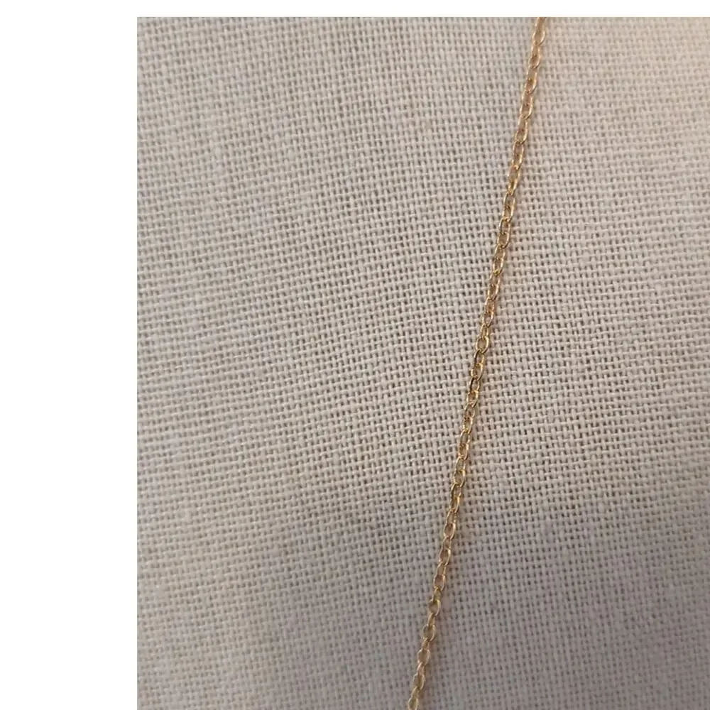 Delicate Gold Tone Leaf Necklace
